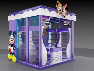 Booth Exhibition Stand a204 3D model