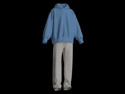 Male tracksuit 3D model