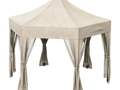 Horwood luxury hexagonal gazebo 3D model