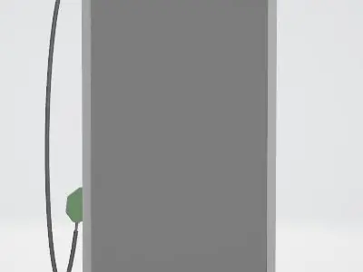 Gas Pump Low-poly 3D model