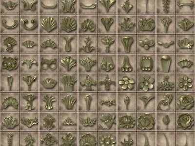 Ornamental Alphas Vol 01 Texture