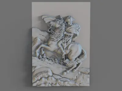 napoleon bonaparte 3D print model 3D print model