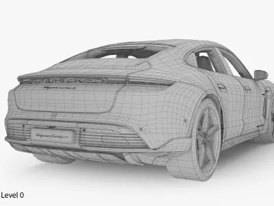 Porsche Taycan Turbo S 2020 3D model
