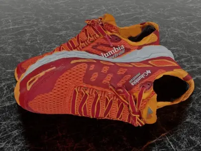 COLUMBIA MONTRAIL 3D SHOES  Low-poly 3D model