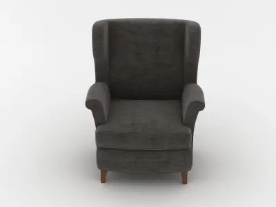 Fabric Armchair 001 3D model