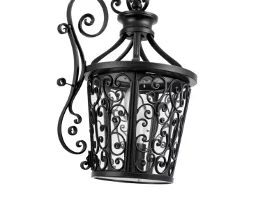 Ornate Iron Lantern model pack Low-poly 3D model