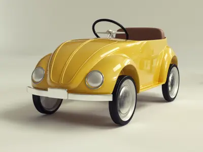 kids cars and planes vintage 3D model