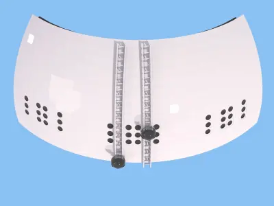 Exterior Spherical Elevator System M1 3D model