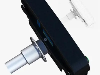 SF16H Steering Wheel Low-poly 3D model