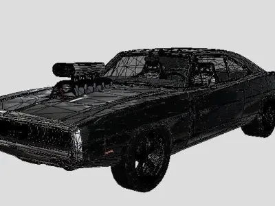 dominic-torettos-1970-dodge-charger-rt-fast-x 3D model