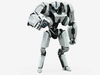 BATTLE DROID SYRIOS-D Rigged for Unreal Engine - Unity - MIXAMO 3D model