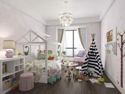 Children Room Interior 3D model