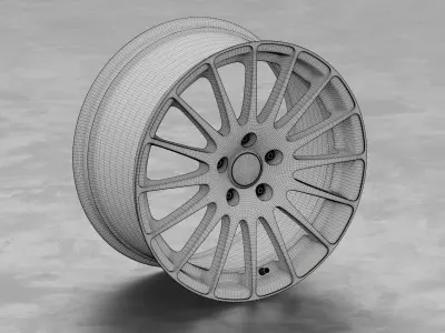 OZ Racing Superturismo GT Wheel 3D Model 3D model