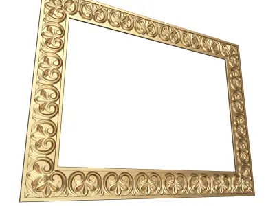 Classic Frame 027 Low-poly 3D model