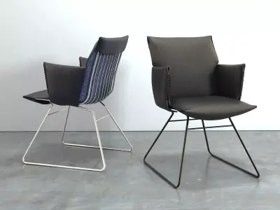 DS 515 Chair with Armrests 3D model
