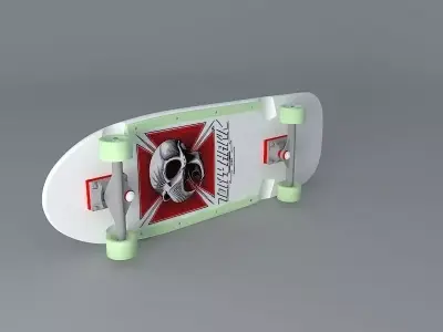 Tony Hawk Iron Cross complete skateboard Free 3D model