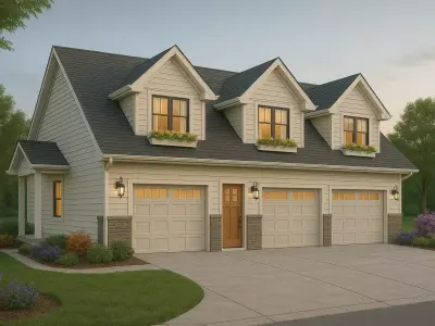 2-Bedroom Double Storey House  Full 3D Model 3D model