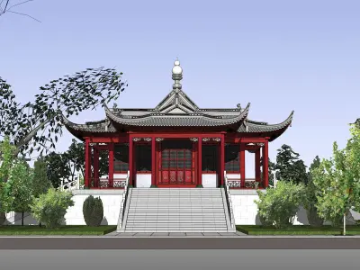 Chinese traditional architecture 3D model