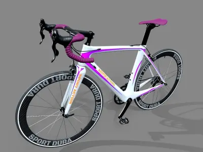Mountain Bike Low-poly 3D model