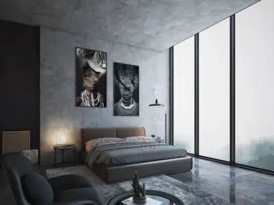ROOM 1618 Low-poly 3D model
