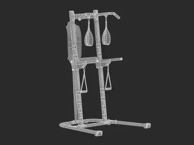 11 Bowflex Machines Collection Low-poly 3D model