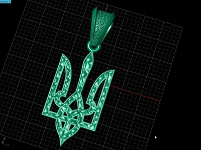 Ukrainian Trident  3D print model get