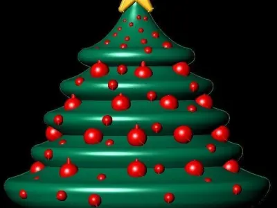 Christmas Tree Pendant 3D print model