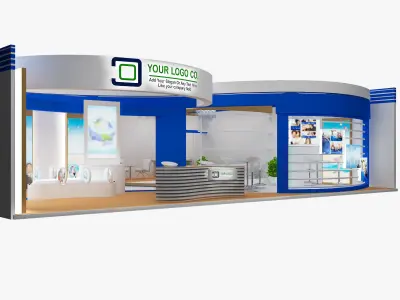  Booth Exhibition Stand a479a 3D model