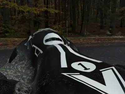 improvised car Low-poly 3D model