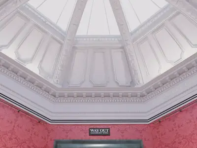 Museum Interior - London National Gallery - Room 15 3D model