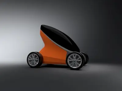 Micro car concept 3D model