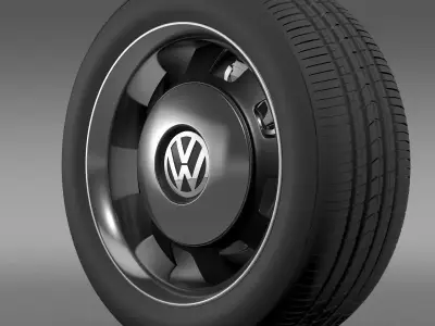 VW Beetle Classic wheel 3D model