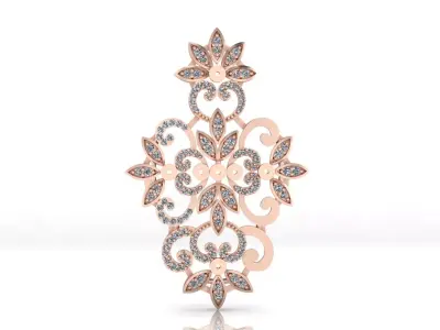 free jewelry pendant Free 3D print model