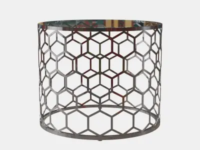 Allan Copley Designs Melissa Round Glass Top End Table 3D model