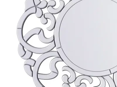 Wall Mirror Mornaix Silver 3D model
