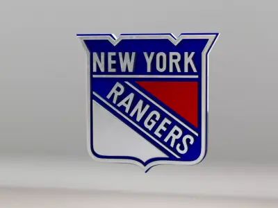 NHL New York Rangers Team Logo 3D model