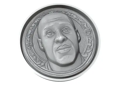 Yaya Toure Footballer Medallion 3D print model