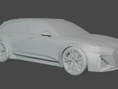 2020-audi-rs-6-avant-3d-fbx-blend audi suv 3D model