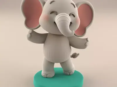 Cute Desk Paperweight 3D STL 3D print model