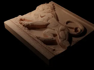 Manticore CNC 3d Print High Relief Sand Casting 3D print model