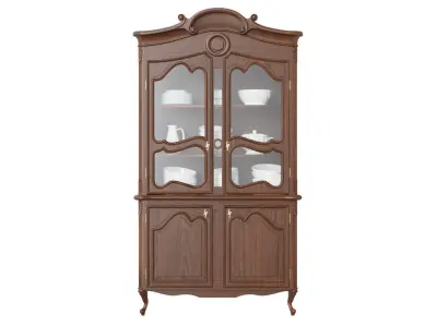 Classic style display cabinet 1200 3D model
