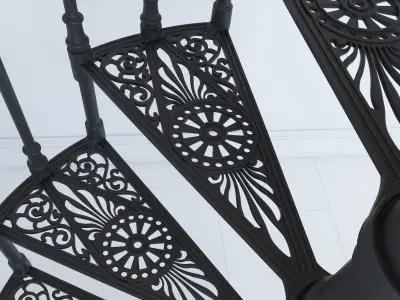 Iron Spiral Staircases MODUS 3D model