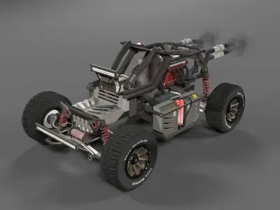 4x4 offroad UTV buggy 3D model