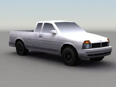 Pickup Truck Game Low-poly 3D model