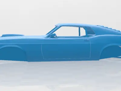 1970 Mustang Boss 302 - Body Car 3D Model 3D print model
