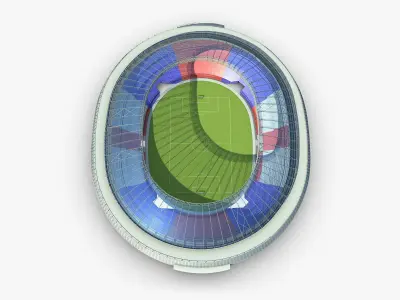 Soccer Stadium 3D model purchase