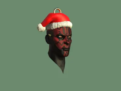 Darth Maul Christmas Ornament 3D print model
