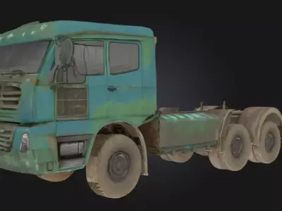 Rustic Truck  Weathered Vehicle Model for Countryside 3D model