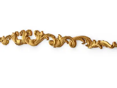 Classic carved decor ornament 408 3D model