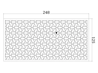 CNC Design Drawing Decor Frame Low-poly 3D model